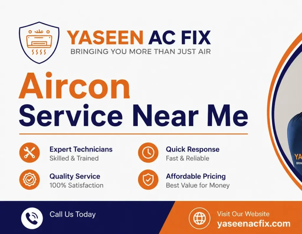 Aircon Service Near Me - Yaseen AC Fix