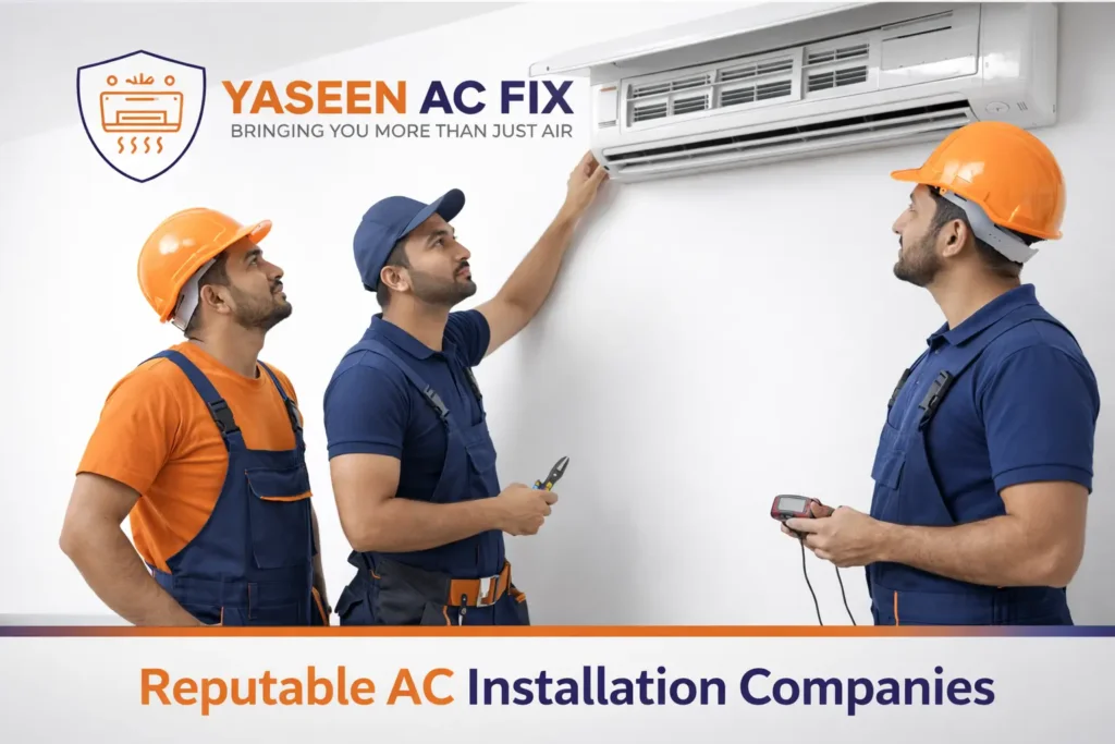Reputable AC Installation Companies in Abu Dhabi - Yaseen AC Fix