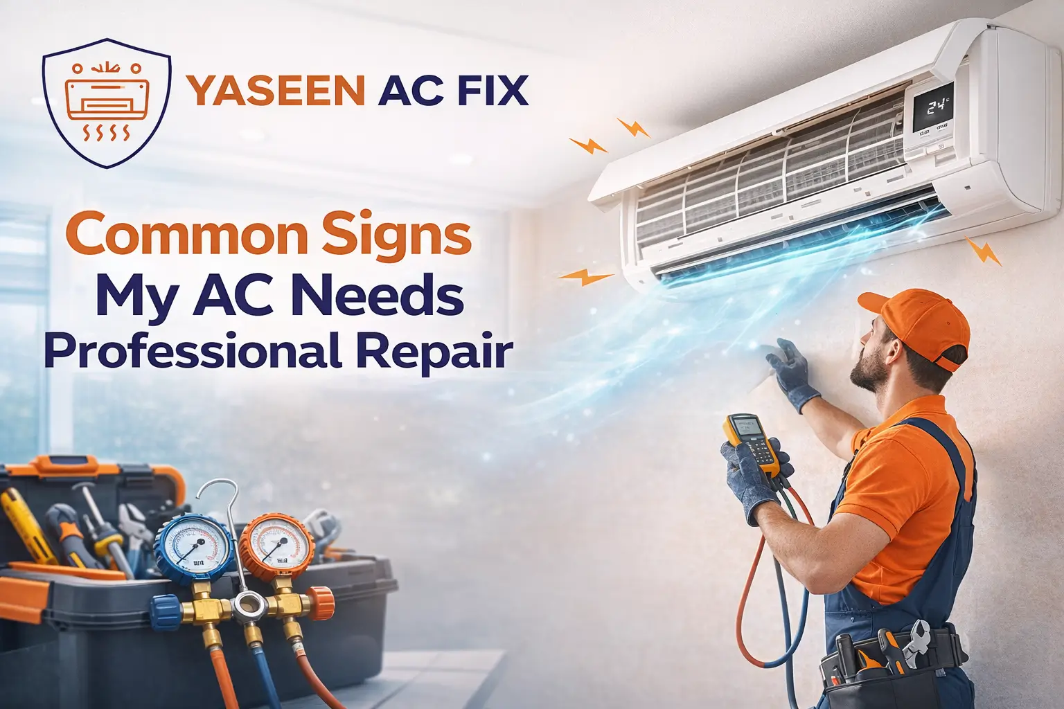 Common Signs My AC Needs Professional Repair - Yaseen AC Fix