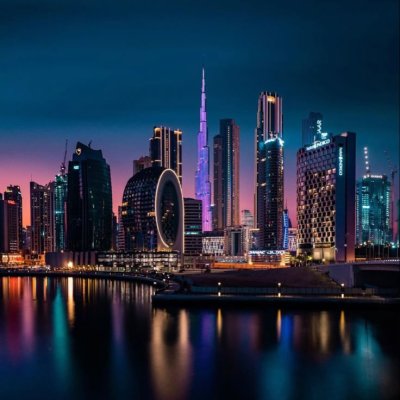 Business Bay - Dubai by night _ Professional photography